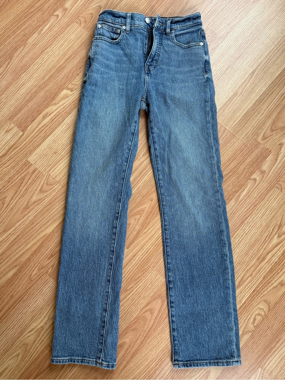 Women’s Madewell Medium Blue Straight Jeans